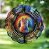 Pomeranian Rainbow Wind Spinner